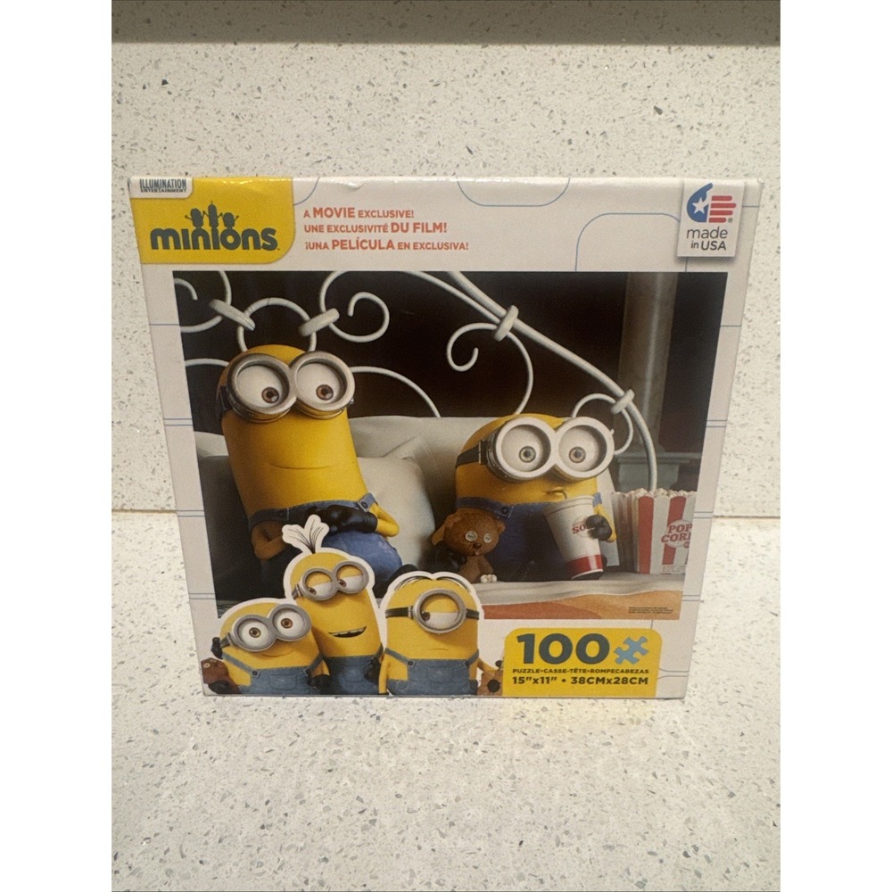 Minions Movie 100 piece Puzzle Movie Exclusive 2015 ages 5+ NEW